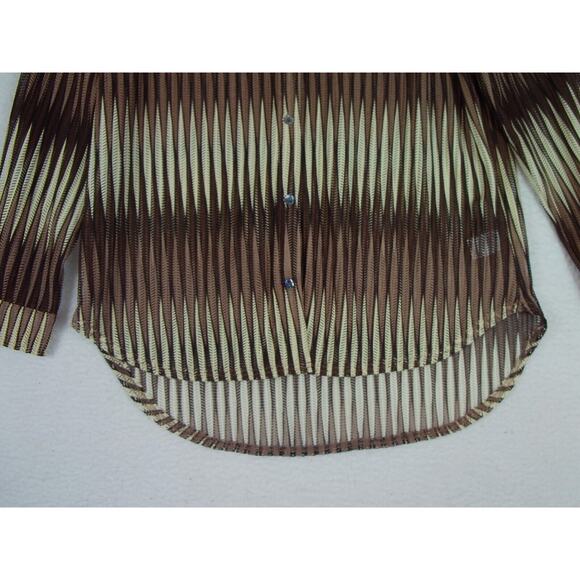 ACOA Women’s Lightweight Multi Color Button Down Shirt Size Small - Picture 8 of 11